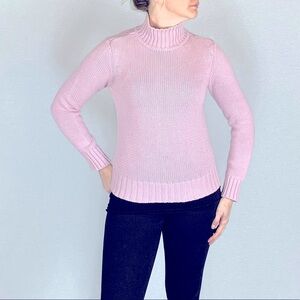 Caslon Muted Pink Turtleneck Sweater Small